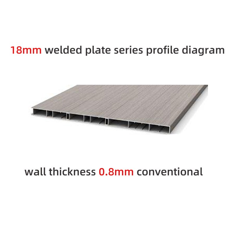 18mm welded plate series profile diagram (wall thickness 0.8mm)routine